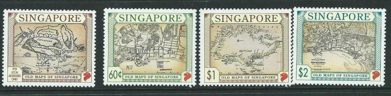 SINGAPORE SG828/31 1996 MAPS  MNH