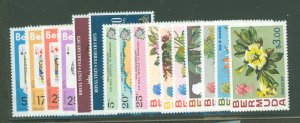 Bermuda #312/328 Mint (NH) Single (Complete Set)