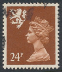 Scotland GB  Machin 24p SG S70  Used  AOP p 15 x 14  SC# SMH47  see scans 