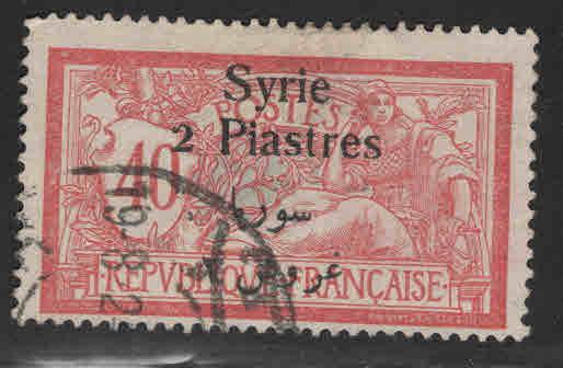 Syria Scott 152 Used Syria overprint on Fench stamp