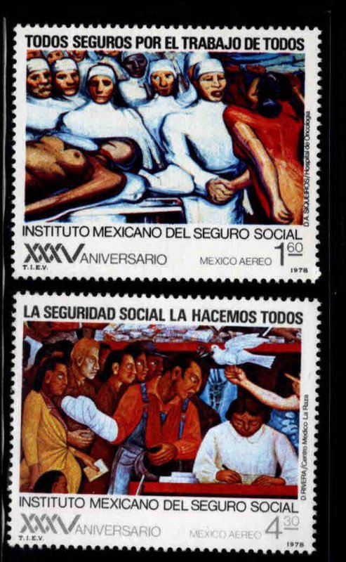 MEXICO Scott C553-C554 MNH** Art stamp set