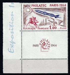 France 1964- 1fr PARIS PHILASTEC , M-XF-NH # 1100