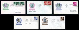 # 889 to 893 First Day Covers with Ioor cachet dated 1940 - #1