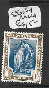 MALTA  (P2511B) MELITA 1/-   SG 134    MNH