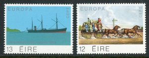 Ireland 1979 Europa Communication Scott #463-464 Mint NH Cat $7 Horses Ships