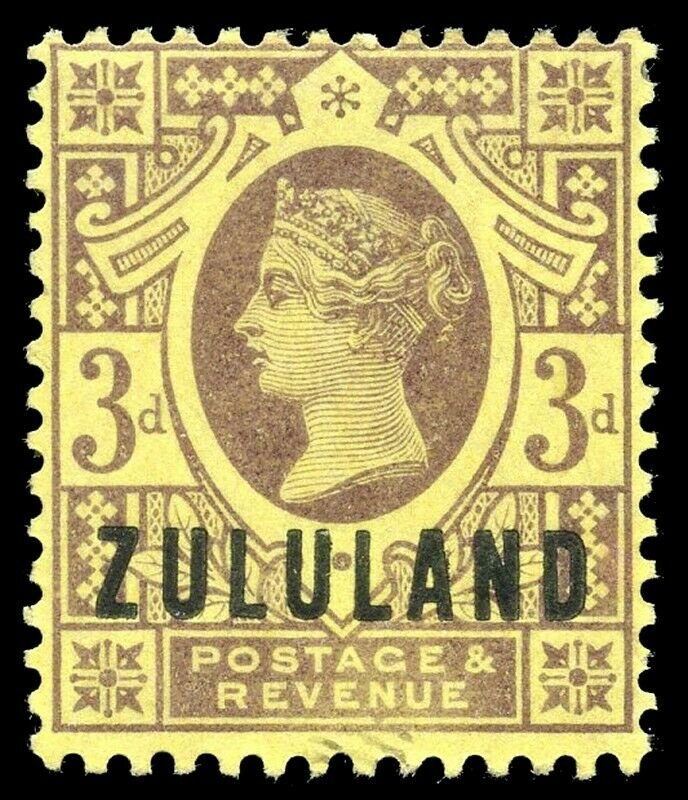 Zululand 1888 QV 3d purple/yellow very fine mint. SG 5. Sc 5.