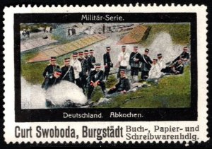 Vintage Germany Poster Stamp Military Series Germany Paper Stationery Supplies