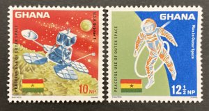 Ghana 1967 #306-7, Achievements in Space, MNH.