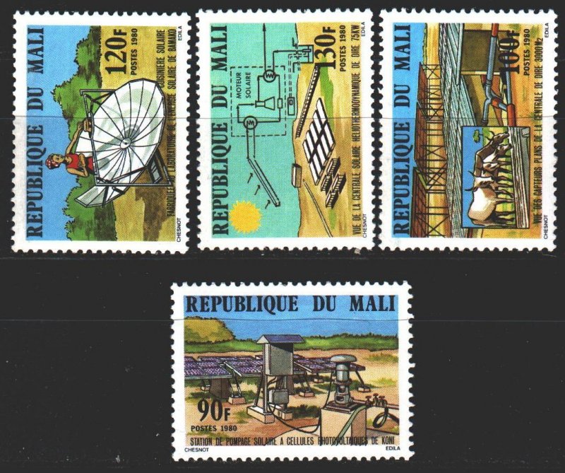 Mali. 1980. 758-61. Solar energy, cow. MNH.