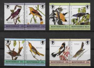 MONTSERRAT MNH SET SC#580-583 BIRDS SCV$2.30 **