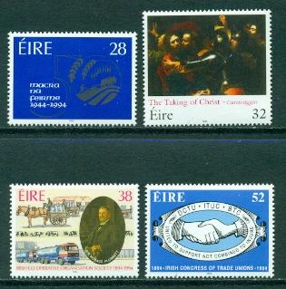 Ireland #919-922  Mint  VF NH  Scott $5.75  Trade Unions