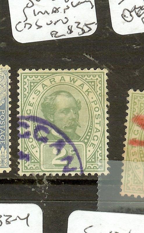 SARAWAK  (P0208B) 2C  SG49 SIMANGGANG IN VIOLET  VFU