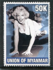 Union of Myanmar 2002 MARILYN MONROE 1 value Perforated Mint (NH)