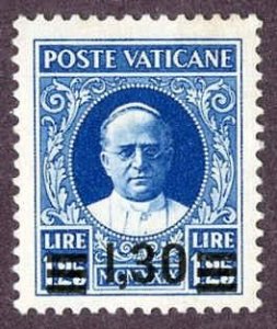 Vatican 36 VF LH Signed Thin Spot cv $180