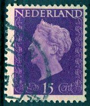 Netherlands; 1947: Sc. # 291: O/Used Single Stamp