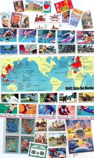US 1992 Commemorative Year Set 48 Stamps MNH