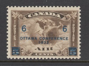 Canada Sc C4 MNH. 1932 6c on 5c olive brown Ottawa Conference, fresh, F-VF