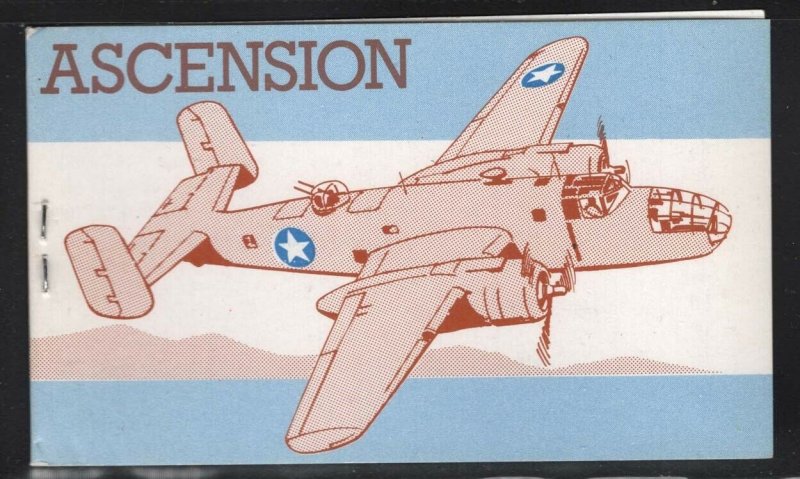 Ascension 1982 60p World War II Airplane booklet SG# SB4B NH