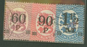 Finland #124-126  Multiple