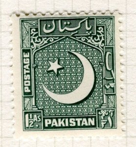 PAKISTAN; 1949 early pictorial issue fine Mint hinged 1.5a. value