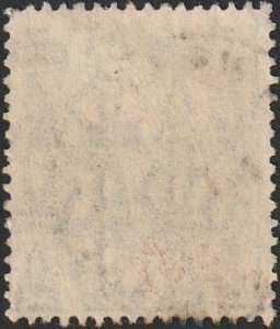 Australia 1929 Sc#72a, SG#100b 3d Blue KGV Head USED-VG-H.