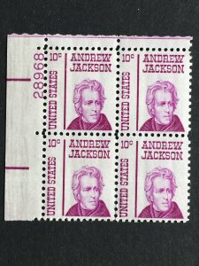 Scott # 1286 Andrew Jackson, MNH Plate Block of 4