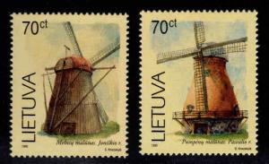 LITHUANIA Scott 631-632 MNH** 1999 Windmill set