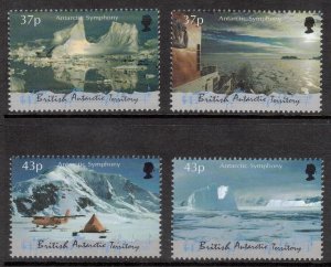 BRITISH ANTARCTIC 2000 Antarctic Symphony; Scott 293-96, SG 315-18; MNH