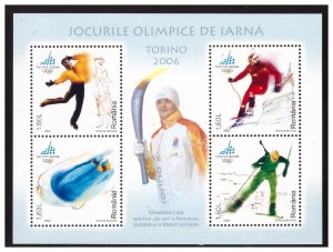 ROMANIA 2006 Winter Olympics Torino MS MNH