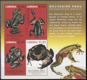 2017 Liberia 7066-69KL Reptiles - Frogs 20,00 €