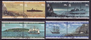 Tristan da Cunha-Sc#593-600- id8-used set-Ships-Communications-1997-