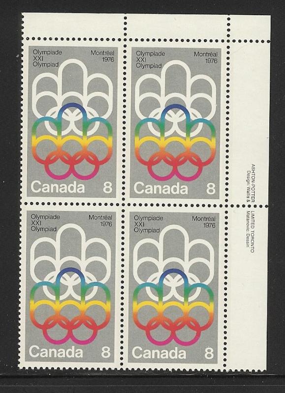 Canada MNH Plate Block Scott cat.#  623