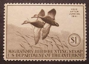 # RW7 MH $1 Black Mallards VF/XF (6419)