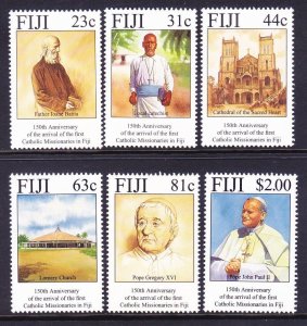 Fiji 713-18 MNH 1994 1st Catholic Missionaries in Fiji 150th Anniversary Set