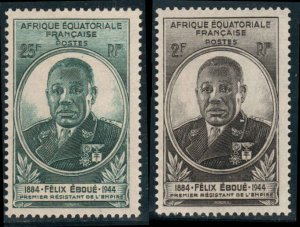 French Equatorial Africa  #156-157  Mint NH