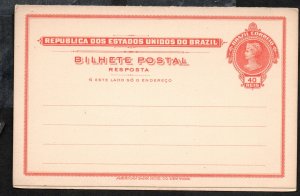 1907 Brazil Postal/Reply Cards 34 Mint