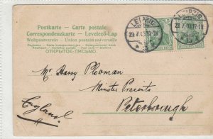 1903 Leipzig Cancel to England Leipzig University Pic Stamps Card Ref25162