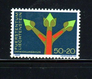 LIECHTENSTEIN #B24  1967  GROWTH  SYMPOLS  MINT  VF NH  O.G  b