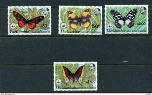 Gambia 1991 Butterflies Sc 404-7  Cv $65 MNH 10730