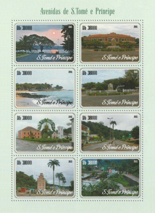 SAO TOME - 2015 - Avenues - Perf 8v Sheet - Mint Never Hinged