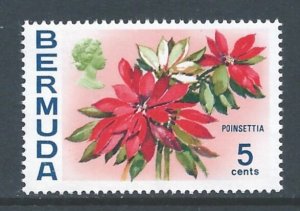 Bermuda #259b NH 5c Flower Defin. Wmk 314 Upright