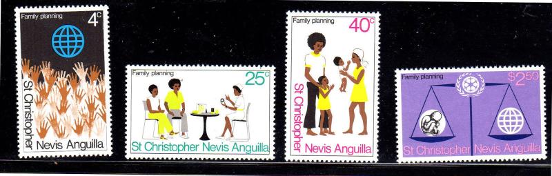 ST. KITTS- NEVIS #286-289  FAMILY PLANNING  MINT  VF NH  O.G  c