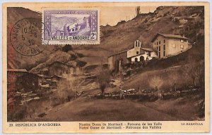 ad8712 - ANDORRA - POSTAL HISTORY - Maximum Card 1932-