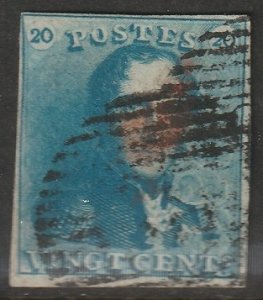 Belgium 1849 Sc 2 used