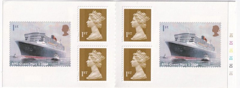 GB ROYAL LINERS QUEEN MARY 2 CYLINDER BOOKLET POST FRESH FROM KIMSS30 STAMPS