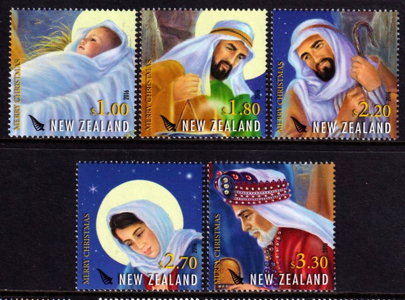 New Zealand 2016 Christmas Complete Mint MNH Set