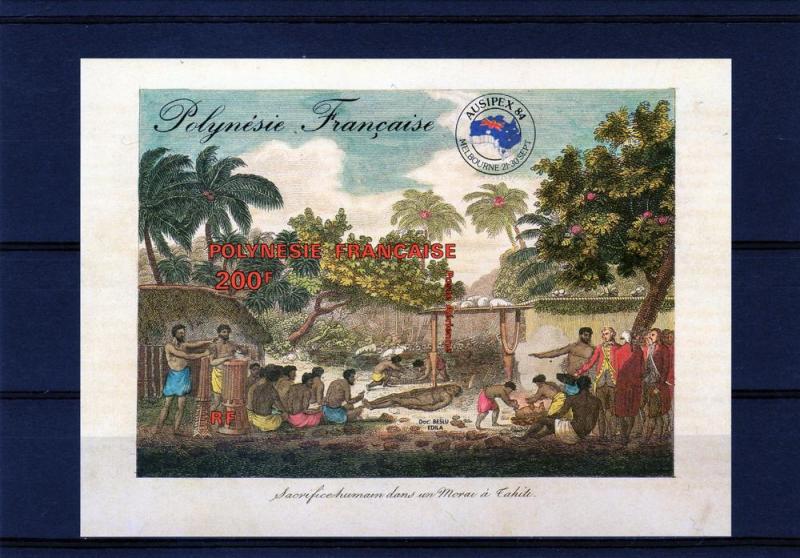 French Polynesia 1984 Ausipex'84-Maori SS Imperf.Sc#C211 MNH