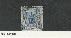 Iceland, Postage Stamp, #O12 Used, 1902, JFZ