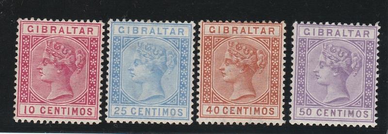 GIBRALTAR 1889 QV RANGE TO 50C