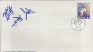 1976 Canada Olympics Semi Postals (3)  (Scott B10-12) FDC